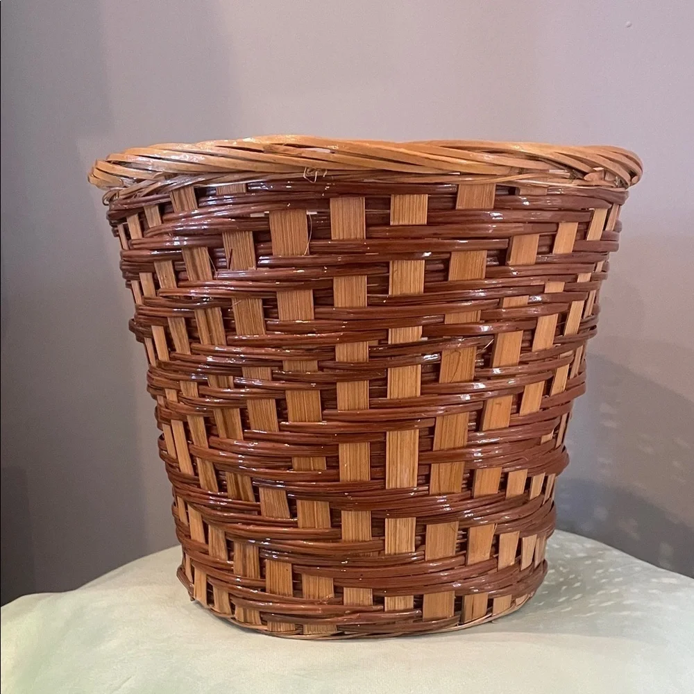 Handcrafted Brown Woven Basket